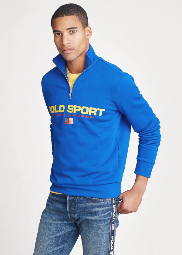 Sudaderas Polo Ralph Lauren Hombre Azules - Polo Sport Fleece - JOKIB0178